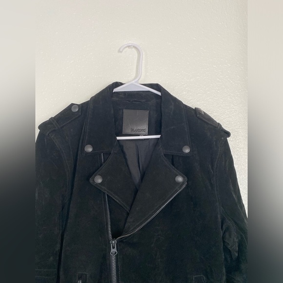 BLANK NYC Men's Black Suede Motorcycle Jacket M - Picture 6 of 9